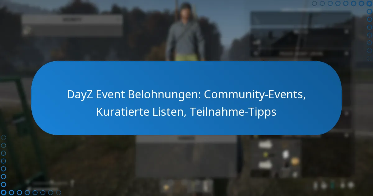 DayZ Event Belohnungen: Community-Events, Kuratierte Listen, Teilnahme-Tipps