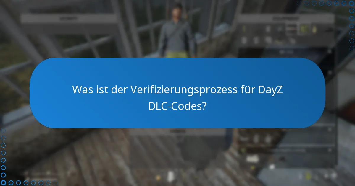 Was ist der Verifizierungsprozess für DayZ DLC-Codes?