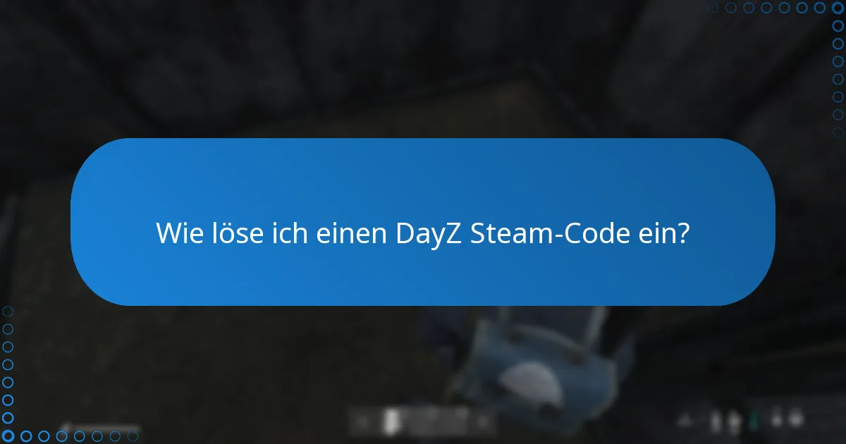 Was soll ich tun, wenn mein DayZ Steam-Code nicht funktioniert?